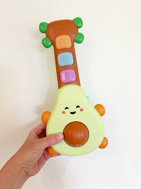 Skip Hop Baby Musical Toy Farmstand Rock-A-Mole Guitar Avocado